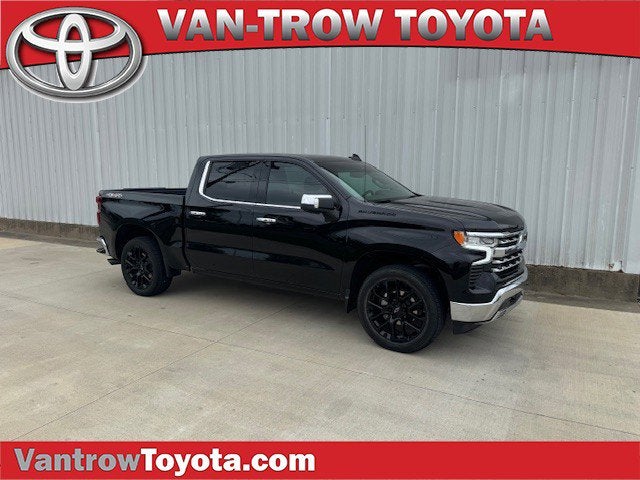 2024 Chevrolet Silverado LTZ in Black — front three-quarter view