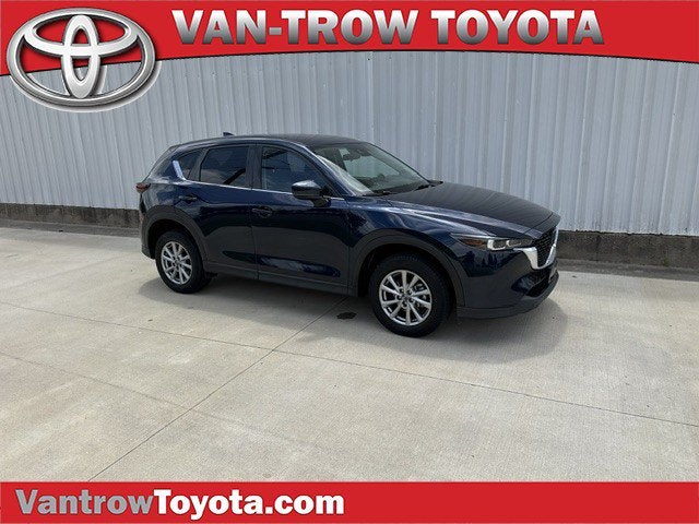 2023 Mazda Mazda CX-5 2.5 S Select Package in Deep Crystal Blue Mica — front three-quarter view