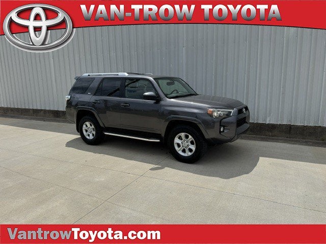 2016 Toyota 4Runner SR5 in Magnetic Gray Met. — front three-quarter view
