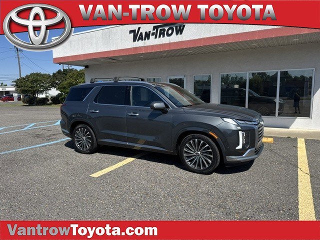 2023 Hyundai Palisade Calligraphy in Steel Graphite — front three-quarter view