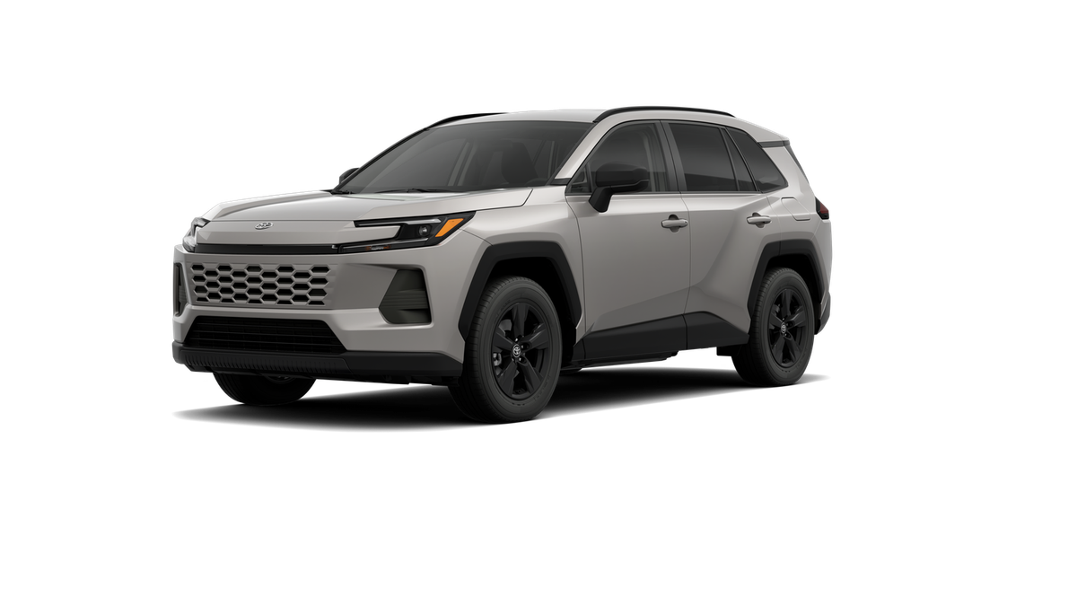 2026 Toyota RAV4 LE in Meteor Shower — front three-quarter view