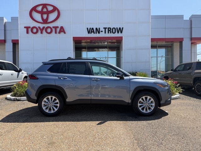 2026 Toyota Corolla Cross LE in Celestite — front three-quarter view