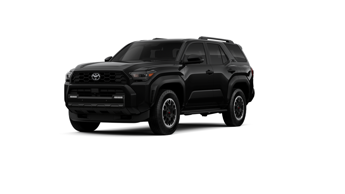 2026 Toyota 4Runner TRD Off-Road Premium in Black — front three-quarter view
